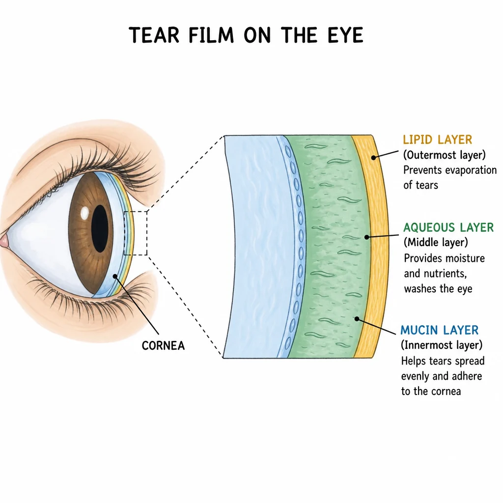tear film on eye